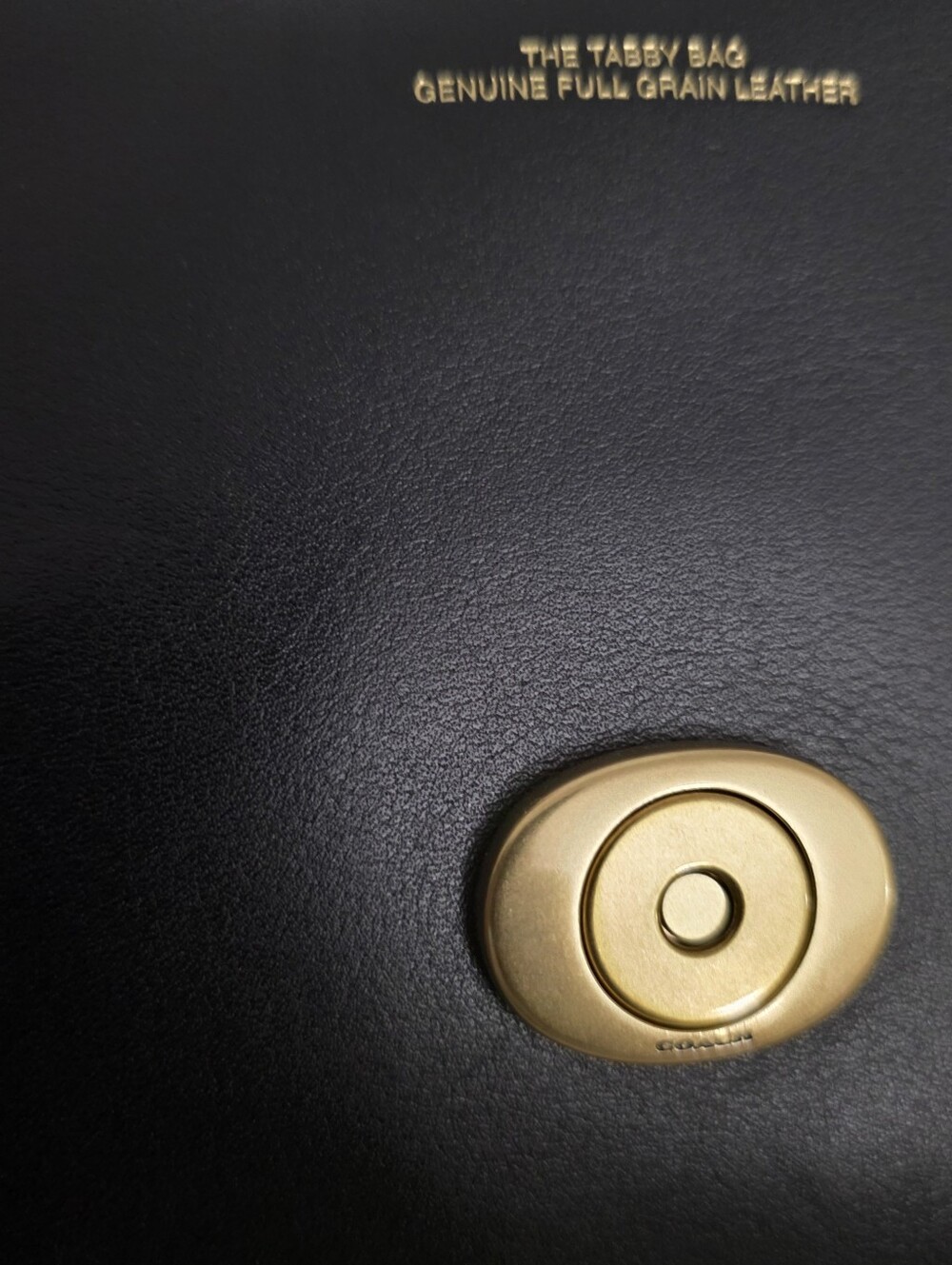 Coach Black Leather Shoulder Bag with Gold Chain Accent. Missing Part Long Strap - Picture 8 of 9